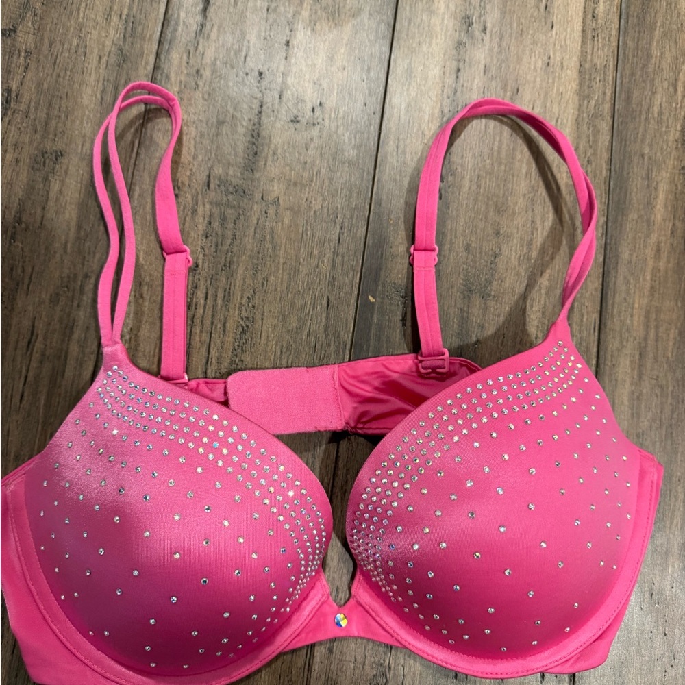Victoria's Secret Hot Pink Studded Bra